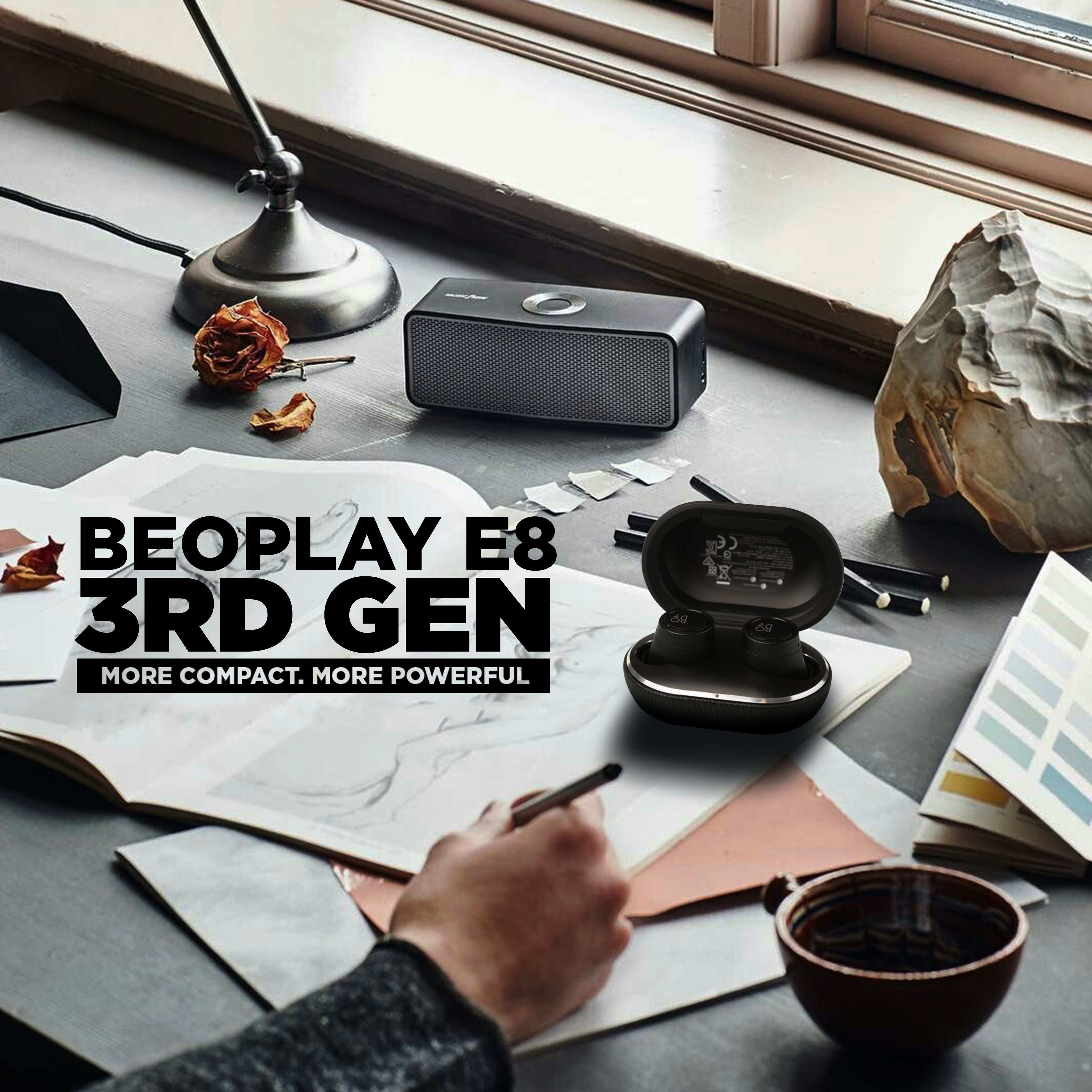 Tai nghe Bluetooth Beoplay E8 3.0 Black - Hàng chính hãng