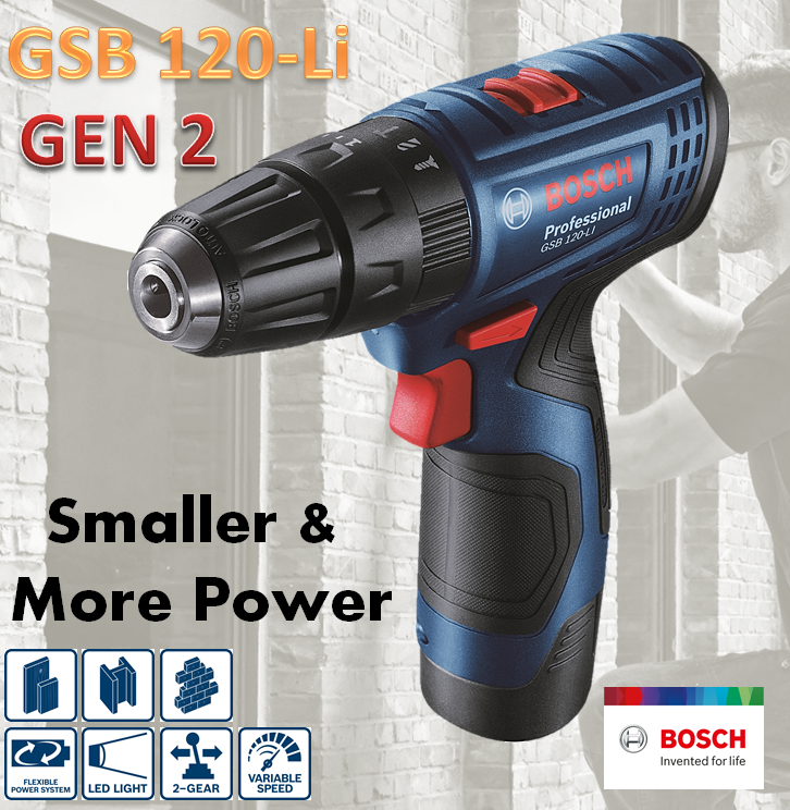 Máy khoan pin Bosch GSB 120-LI GEN II