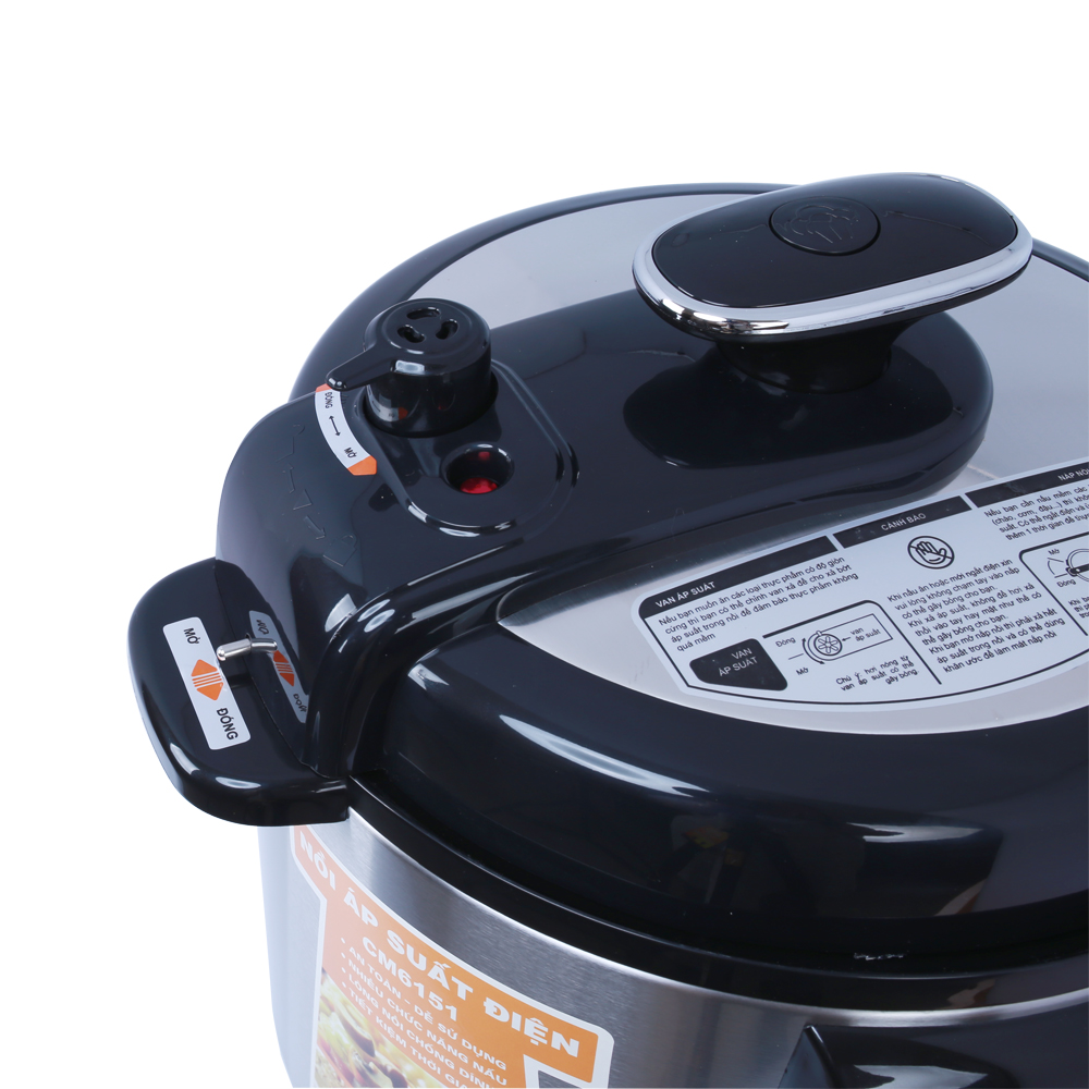 Nồi áp suất điện Comet CM6151 dung tích 6 lít – đa chức năng, chống dính, an toàn, hàng chính hãng