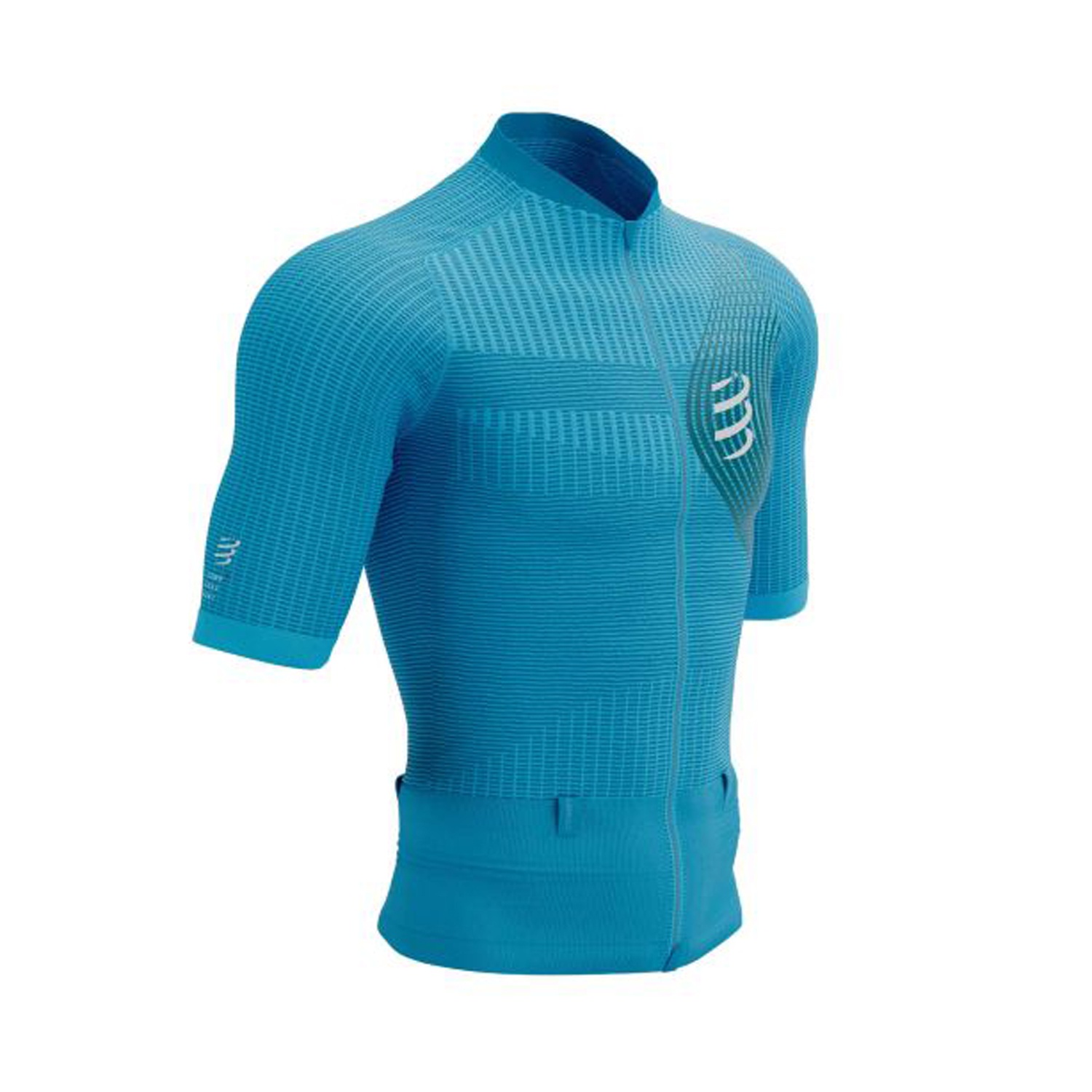 Áo Chạy Bộ Nam Compresport Trail Postural SS Top - Hawaiian Ocean