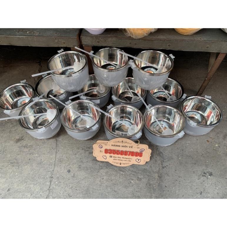 Bát Đựng Rượu và Dụng Cụ Ướp Lạnh Trái Cây Và Rượu inox Tặng Kèm Muỗng Múc