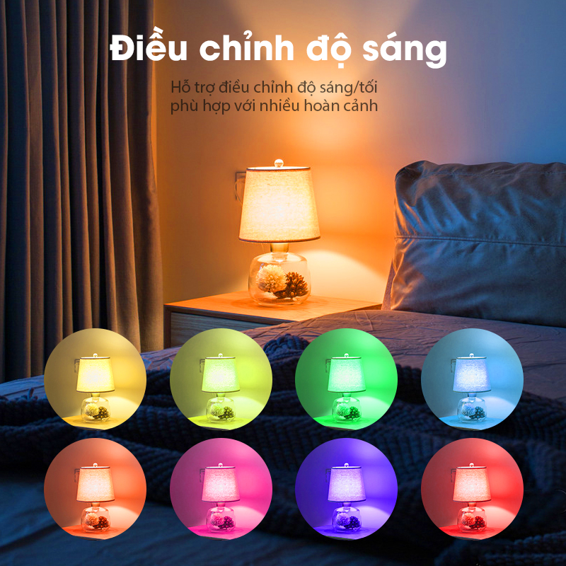 Bóng Đèn LED 16 Triệu Màu Thông Minh Acome AL01 Điều Chỉnh Độ Sáng Trải Nghiệm Mới Lạ Công Suất 9W/12W