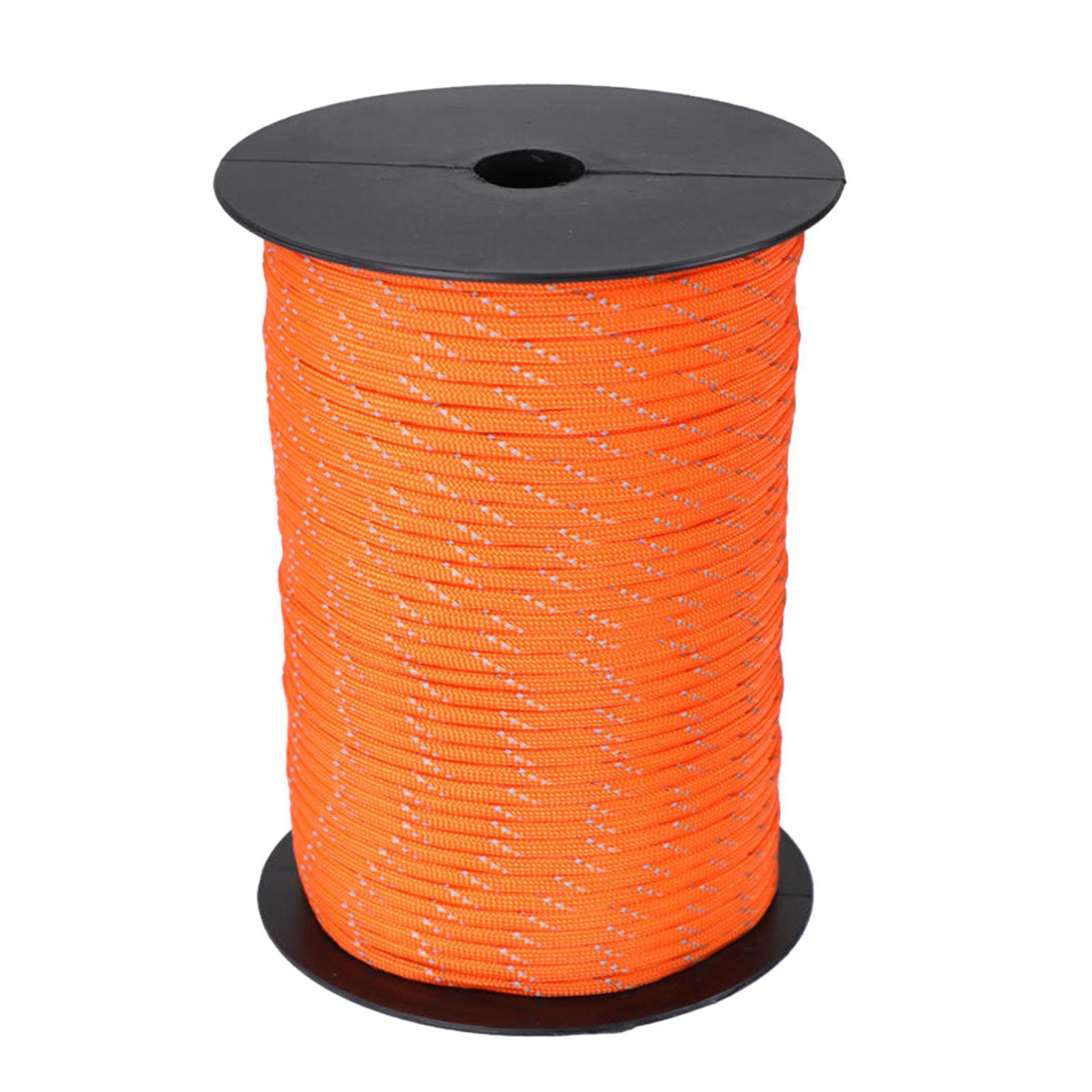 Reflective 550 Paracord Parachute Cord Tent Rope 7 Strands 328 Feet Lanyard Bracelets Guy Lines for Camping Outdoor Hiking Emergency