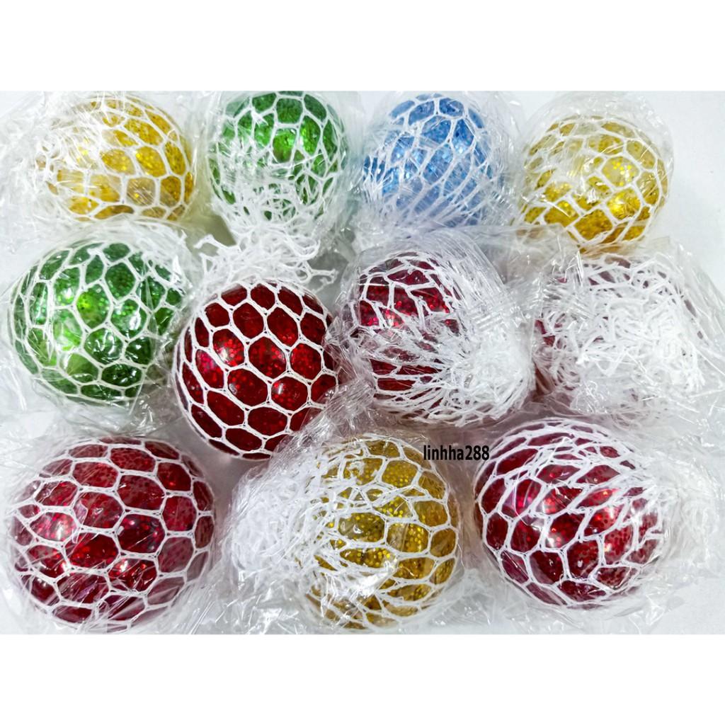Trứng Lưới Slime Kim Tuyến Nho Trút Giận, Quả Bóng Lưới Slime Gudetama Squishy Mochi