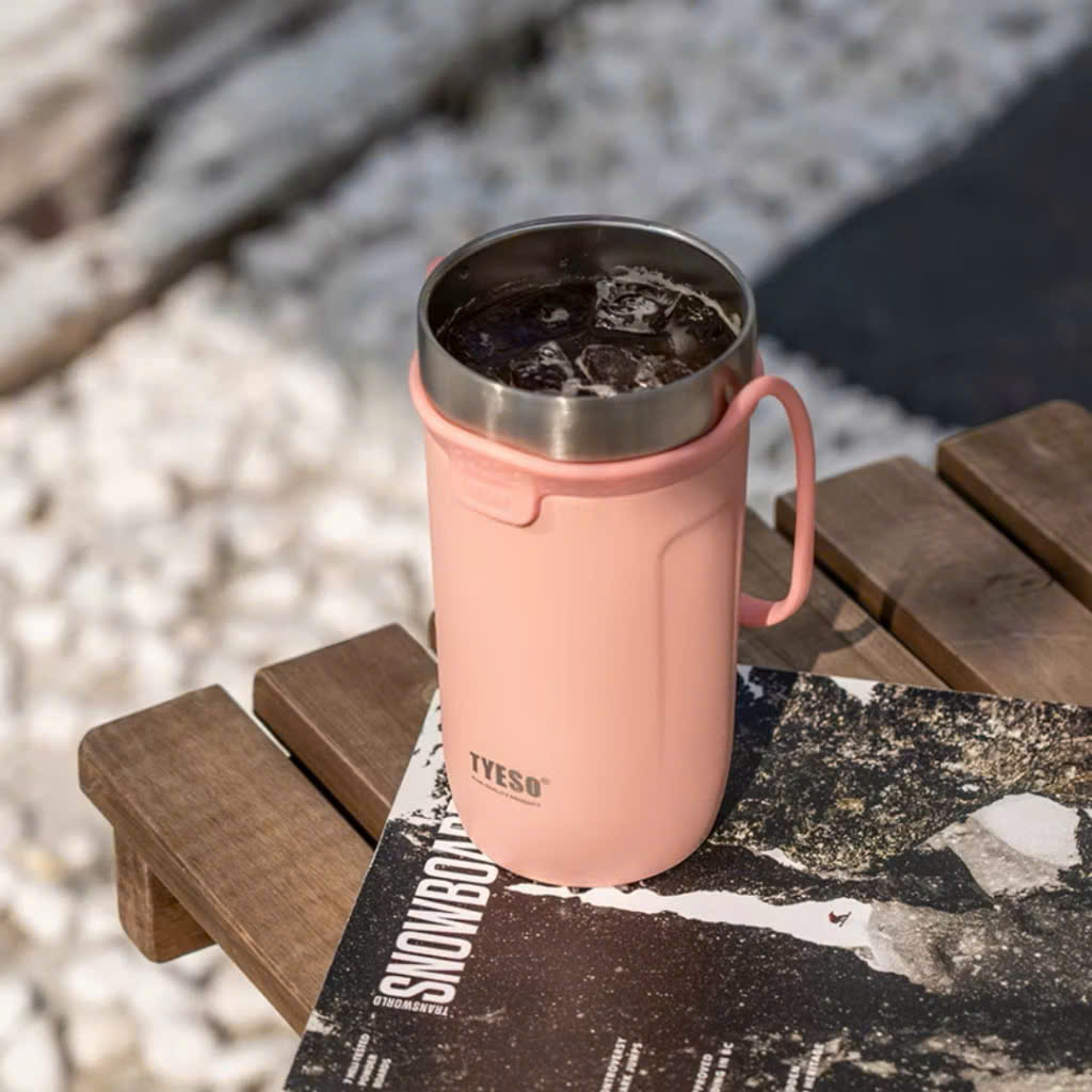 Cốc ly giữ nhiệt Tyeso TS8766B-550ml, TS8767B-710ml bằng thép không gỉ 304  Chống tràn &amp; Giữ nhiệt 12 tiếng
