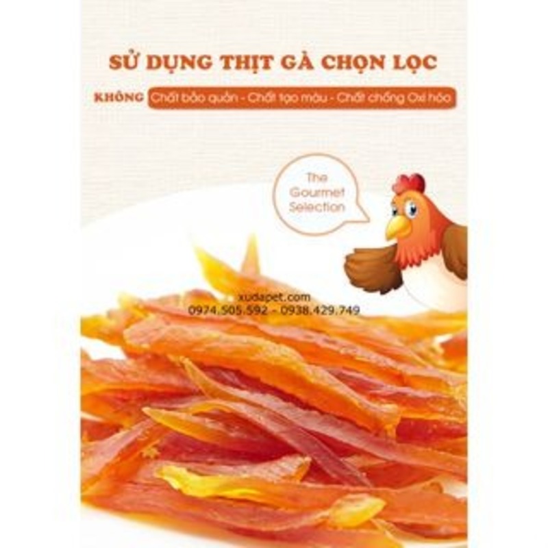 THANH GÀ SẤY DẺO MỀM, DAI THƠM NGON CHO CHÓ - SP005983