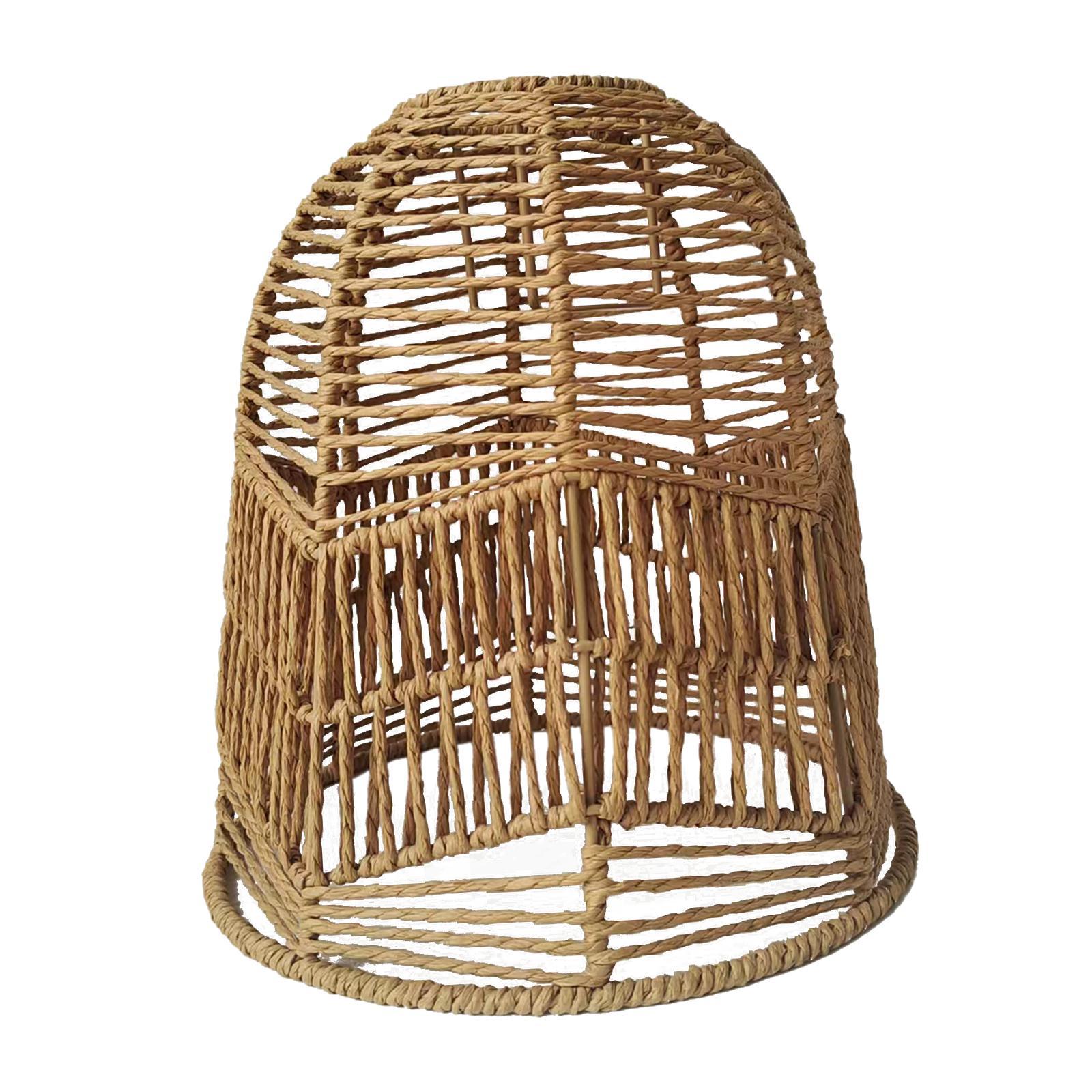 Woven Pendant Lamp Shade Rustic Ceiling Pendant Light Shade Chandelier Cover