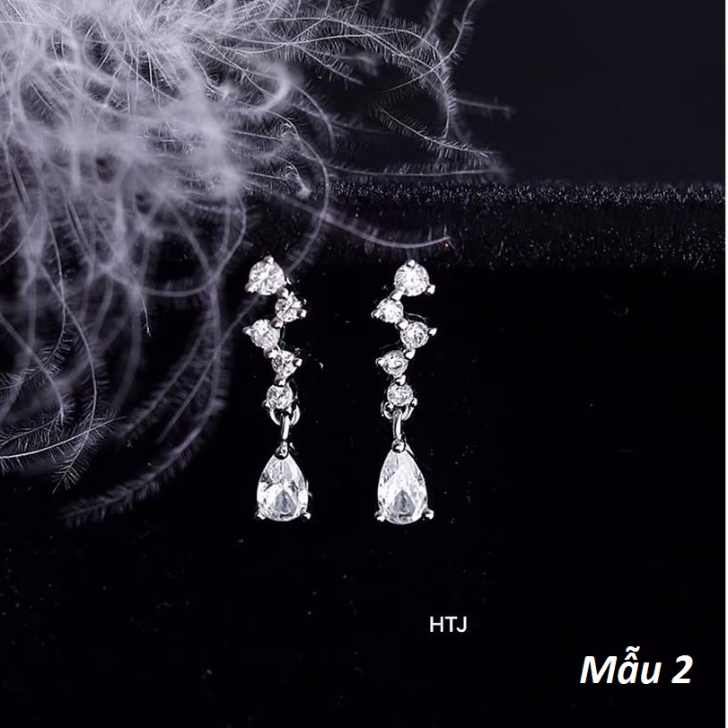 Bông tai bạc thời trang chất liệu bạc s925 MS050