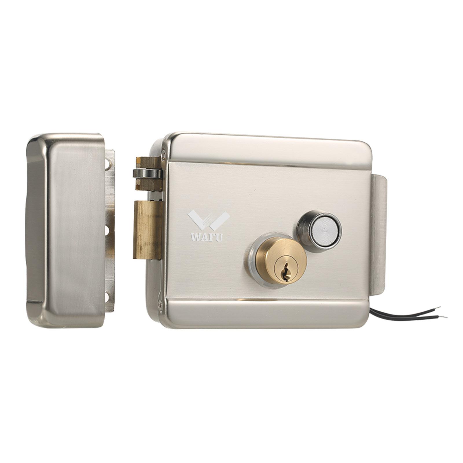 WAFU Smart Electric Gate Door Lock Secure Electric Metallic Lock Electronic Door Lock Door Access Control for Home Office Apartment Warehouse