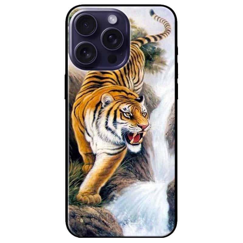 Ốp lưng dành cho Iphone 15 - Iphone 15 Plus - Iphone 15 Pro - Iphone 15 Pro Max - Nền Hổ Mẫu 2 - Hàng Chính Hãng