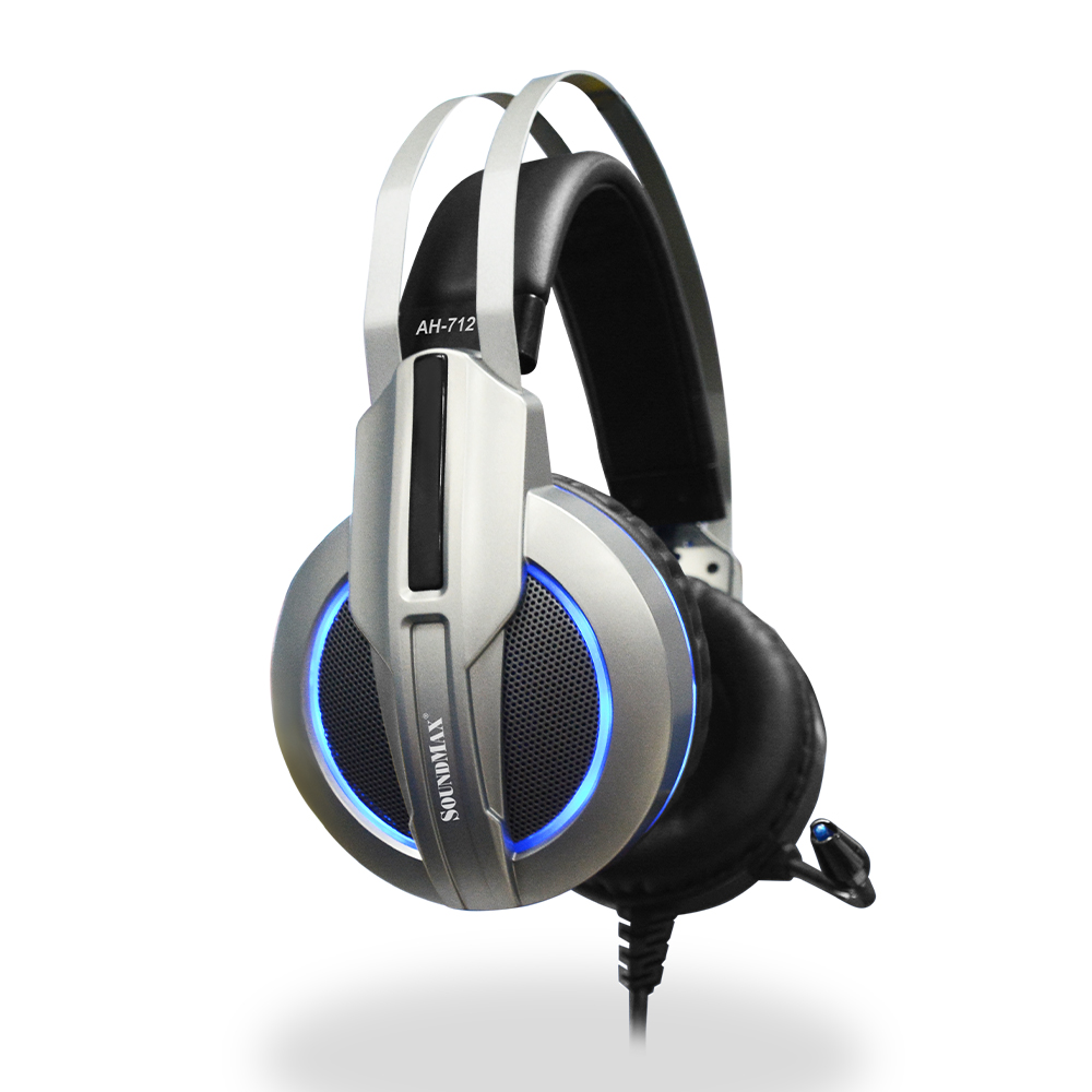 Tai Nghe Chơi Game Âm thanh Vòm 7.1 Có Đèn LED RGB SoundMax AH712 | Tai Nghe Chụp Tai Có Micro Tích Hợp SoundMax AH-712 | Gaming Headset - Hàng Chính Hãng