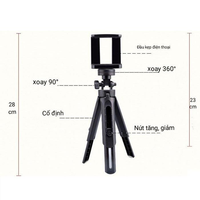 Giá Đỡ Chân Tripod Mini Gấp Gọn MT01 Xoay 360 Độ