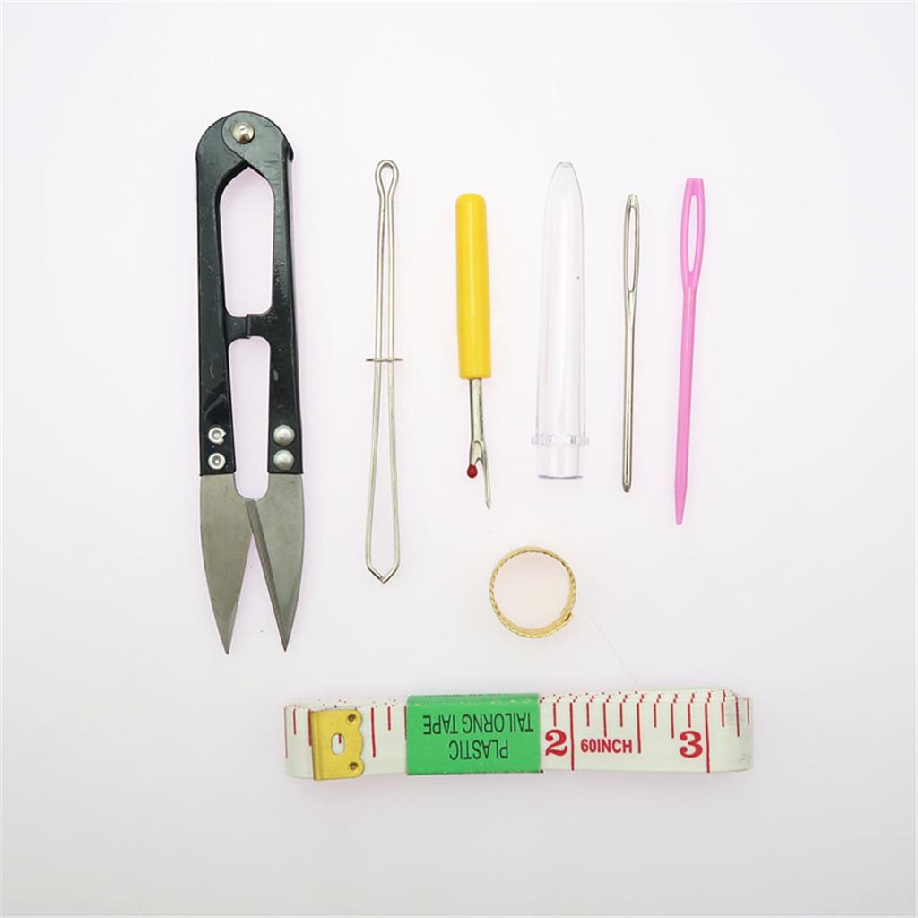 57pcs Knitting Crochet Sewing Accessories Supplies Tool Kit w/ Storage Case