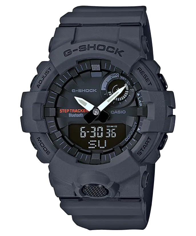 Đồng Hồ Nam Dây Nhựa Casio G-Shock GBA-800-8A Bluetooth - Đếm Bước Chân - Đo Lượng Kcalo Đã Đốt