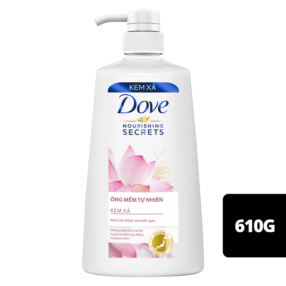 Dầu Xả Dove Dưỡng Óng Tự Nhiên 610G