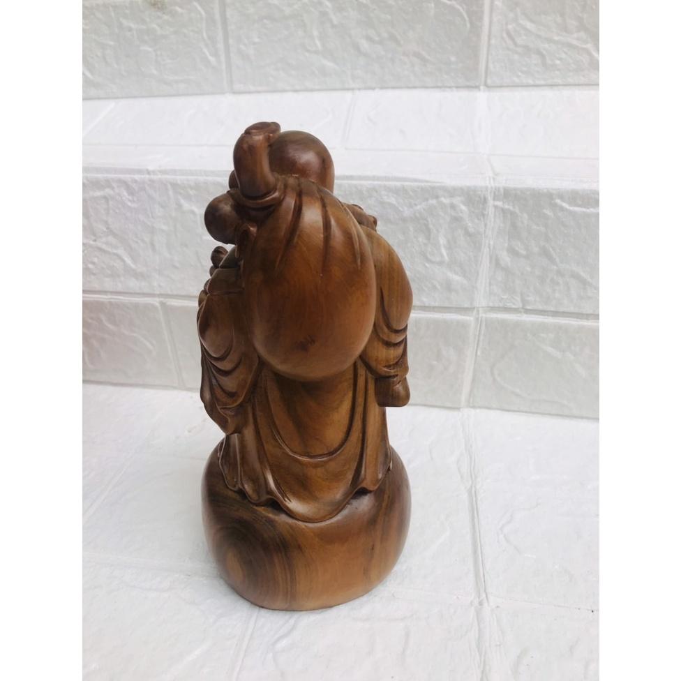 TẶNG QUÀ - TƯỢNG PHẬT DI LẶC VÁC BAO GỖ BÁCH XANH QUÝ CỠ ĐẠI