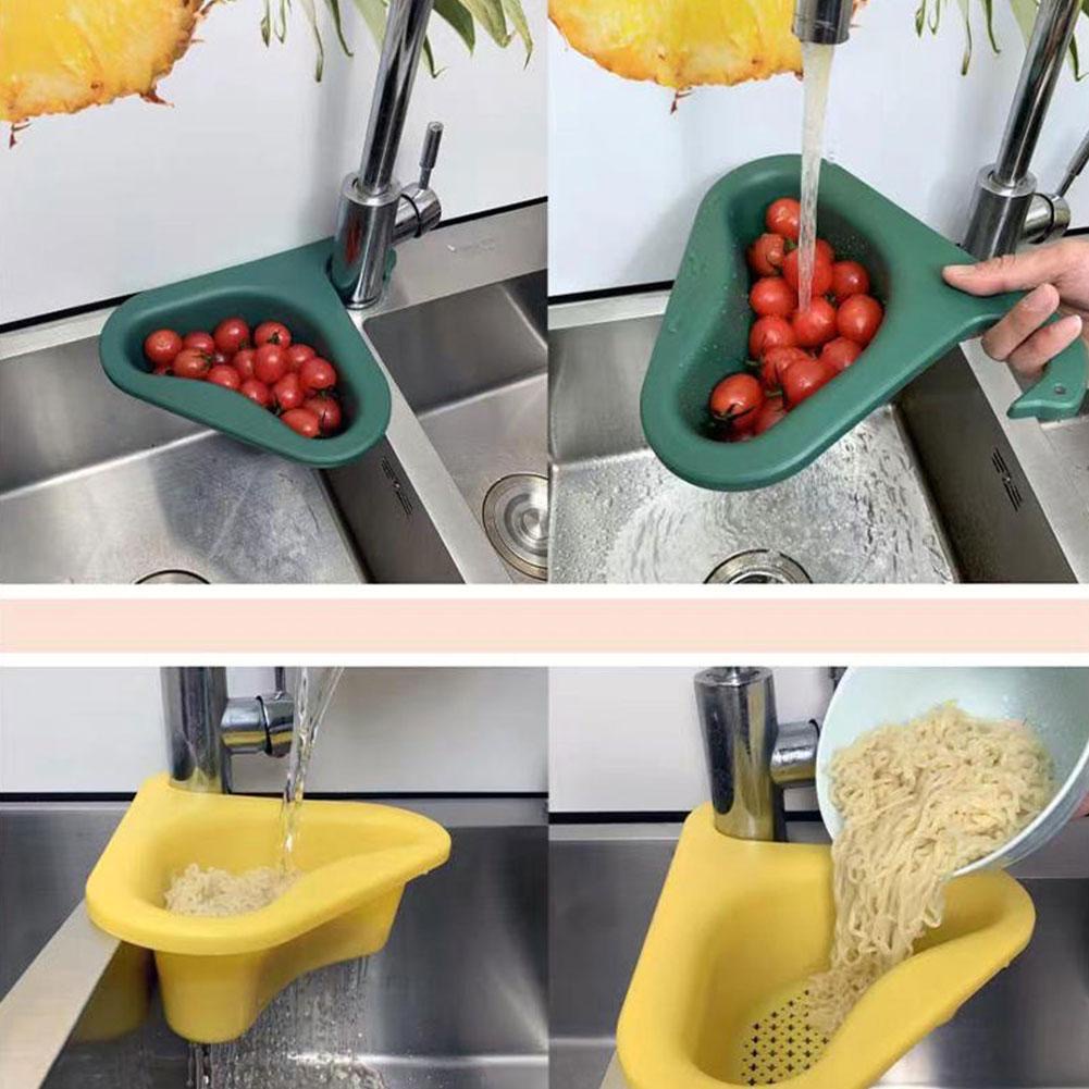 Khay lọc rác gắn vòi rửa bát hình thiên nga ,Khay Lọc Rác Đa Năng.Khay lọc rác gắn bồn rửa chén hình tam giác_MT