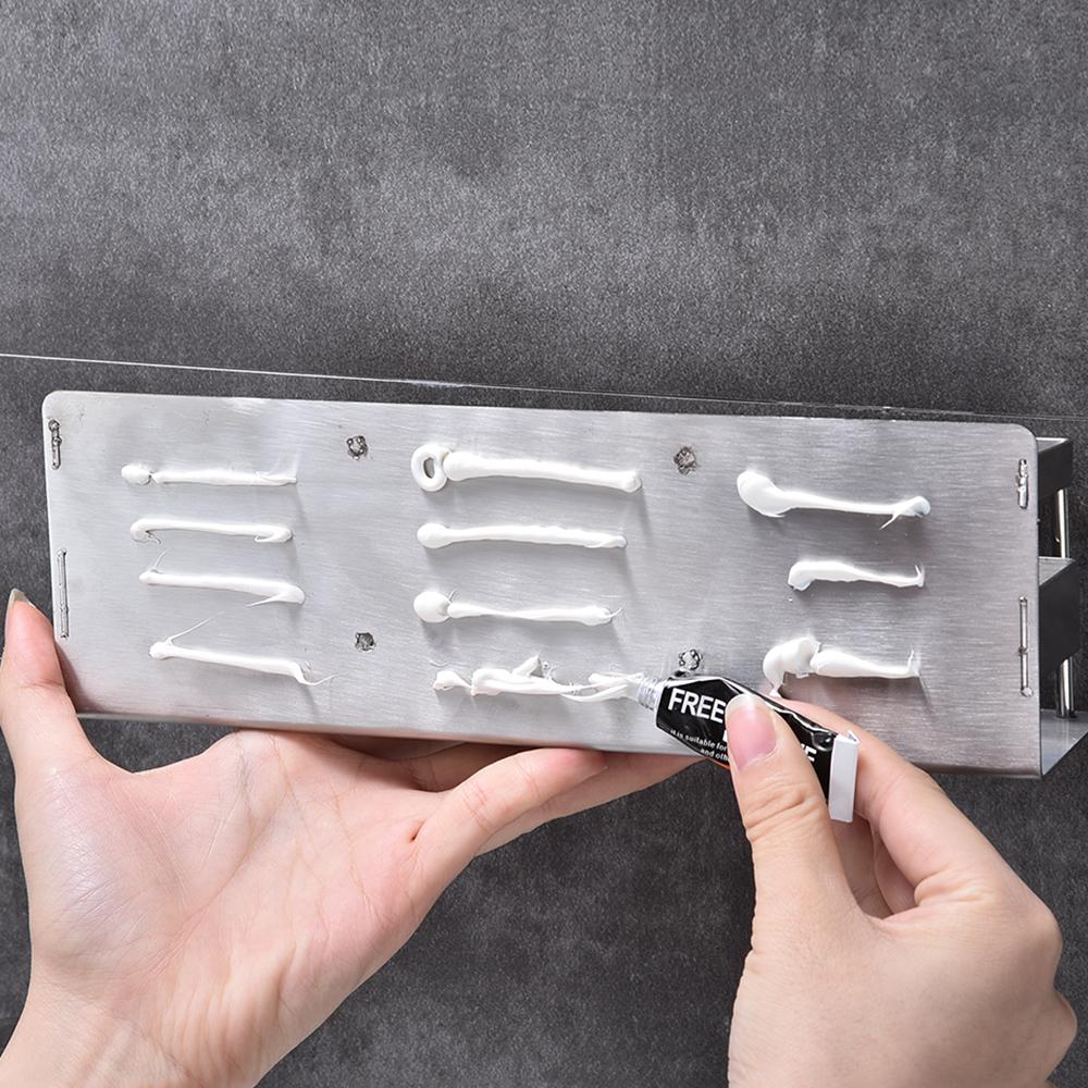 Hộp đựng bàn chải đánh răng đa năng treo tường thiết kế ngăn để cốc, kem đánh răng và vật dụng nhà tắm, bằng thép không gỉ SUS 304 vững chắc