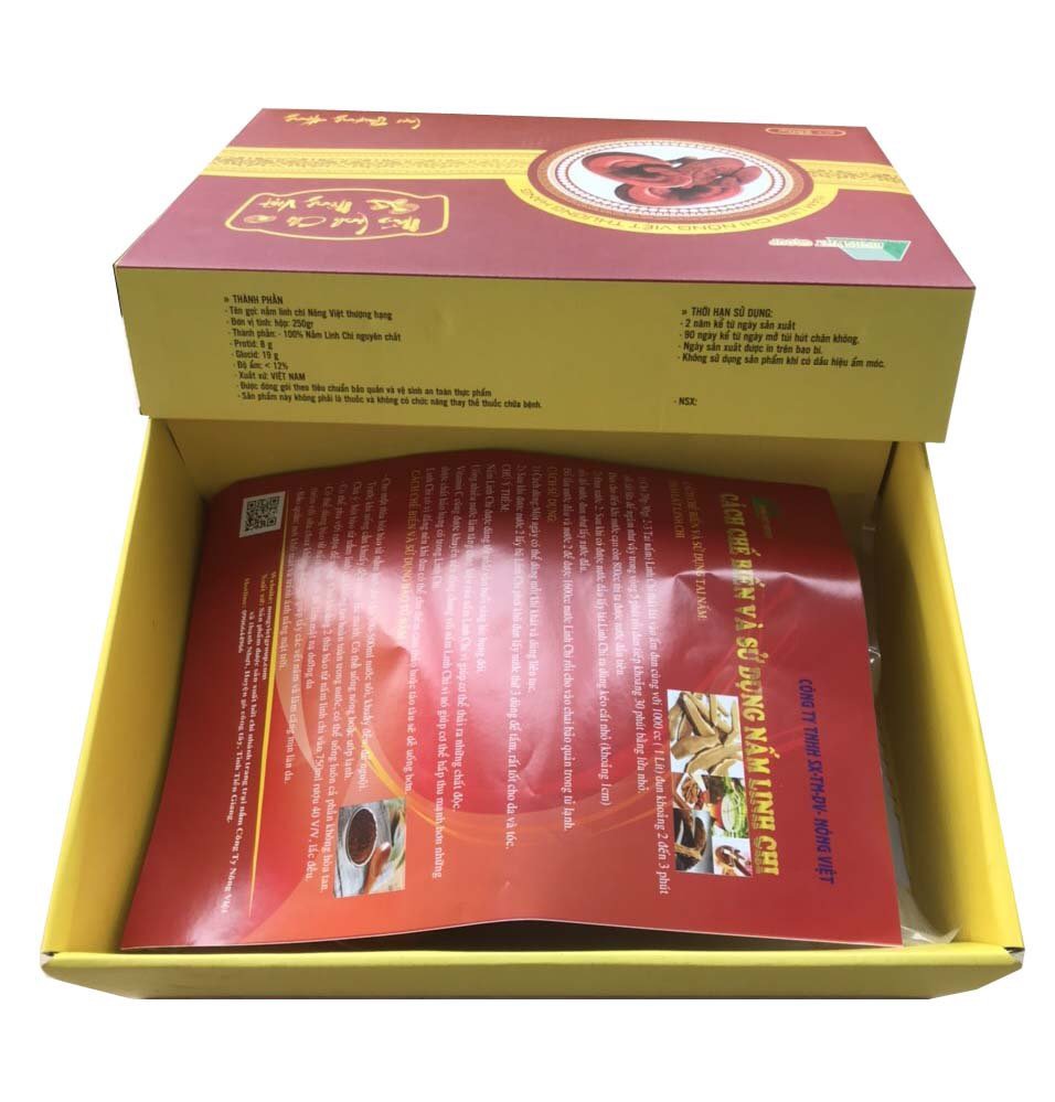 Nấm linh chi nguyên tai thượng Hạng Nông Việt - 500g