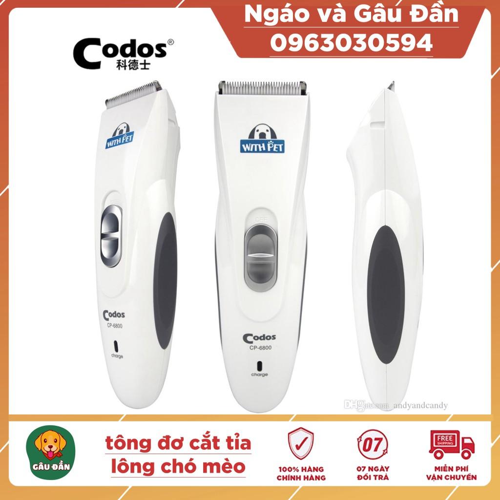 Tông Đơ Cắt Tỉa Lông Cho Chó Mèo Codos CP 6800 (Trắng)