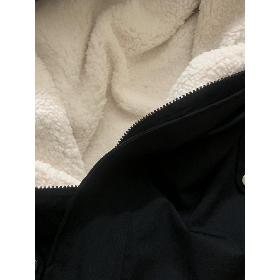 Áo khoác unisex lót lông cừu ̀  ̂́  Nam nữ đều mặc, áo dày dặn siêu ấm chất siêu đẹp