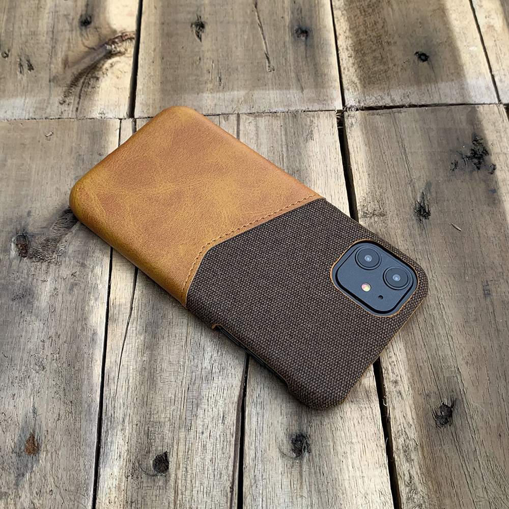Ốp lưng da vải kiêm ví cao cấp dành cho iPhone 11