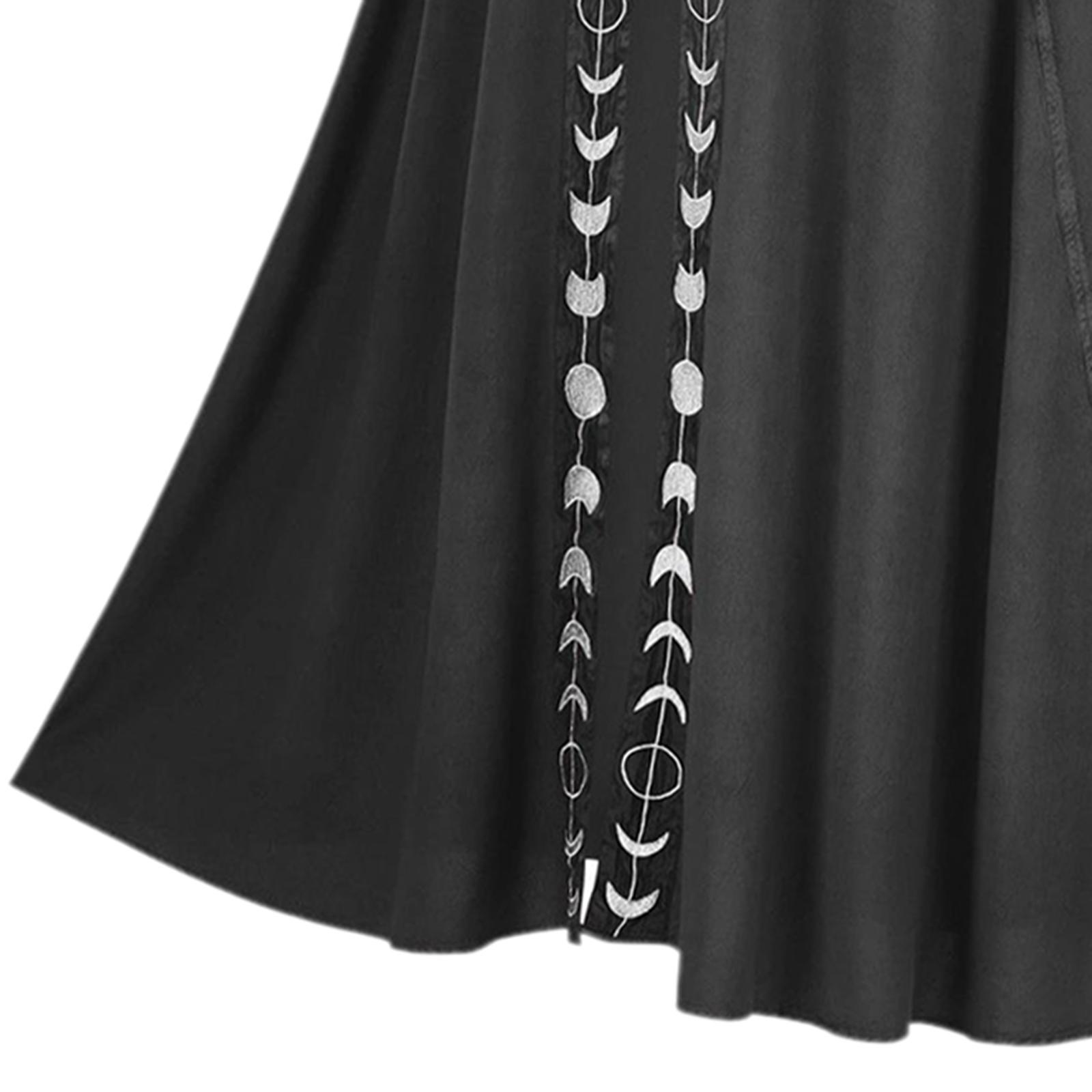 Halloween Cosplay Long Hooded Cloak Cape Wizard Devil Outfit Durable Versatile Devil Costume for Christmas Party Costume Ball