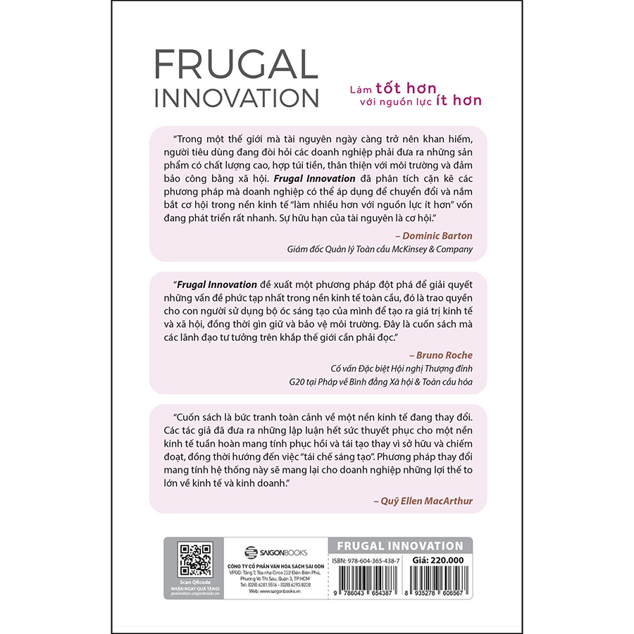 Frugal Innovation - Làm tốt hơn với nguồn lực ít hơn _Saigon Books