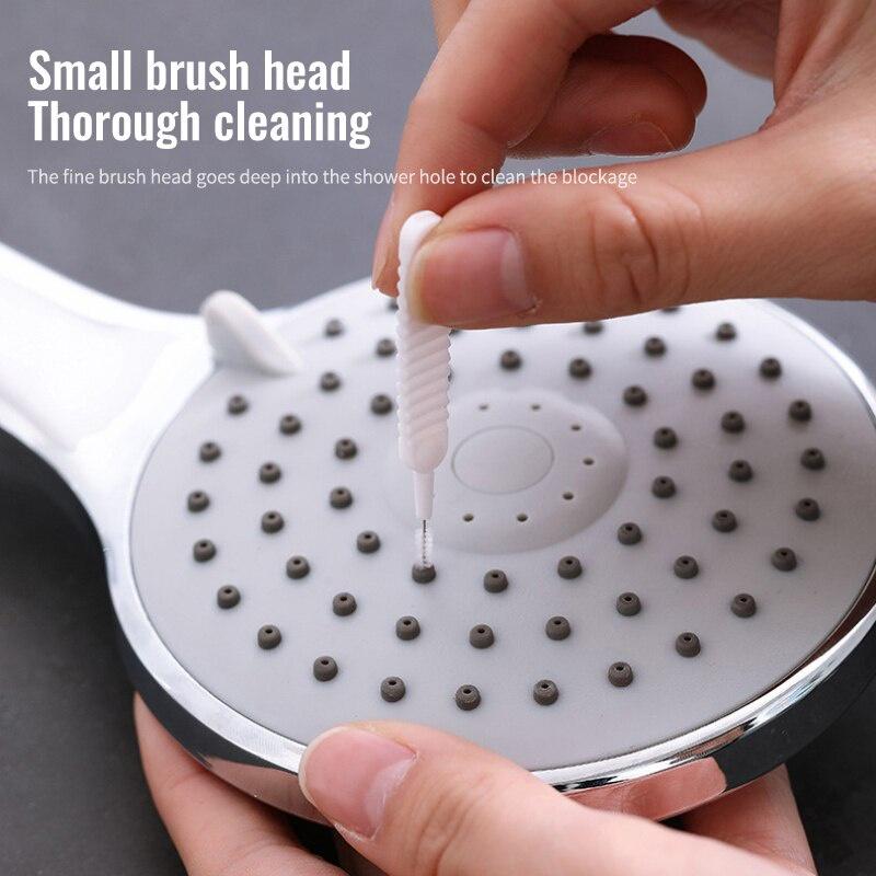 10Pcs Shower Nozzle Cleaning Brush Of Shower Pore Gap Cleaning Brush Head Anti-clogging Small Brush Bathroom Cleaning Tools