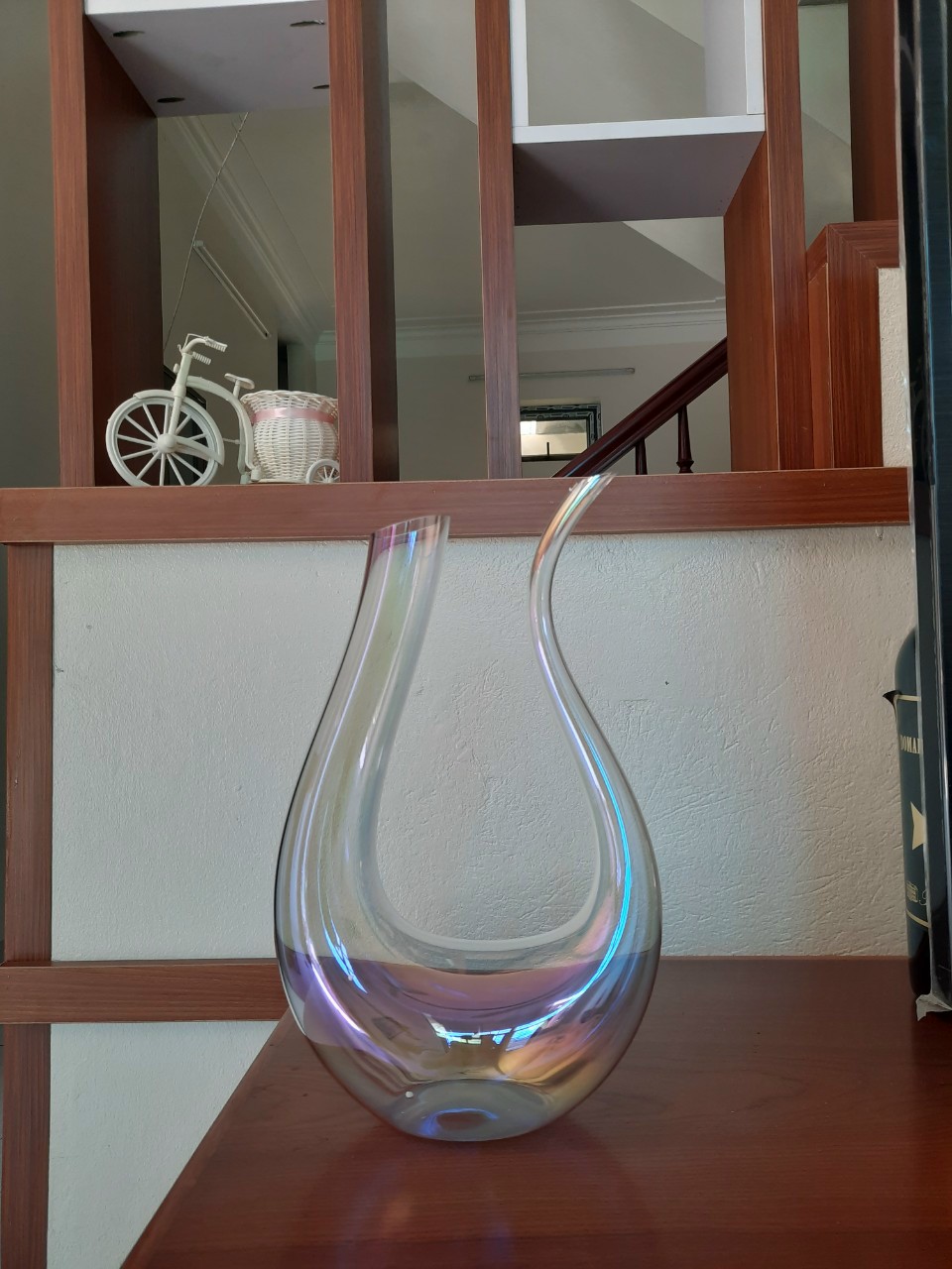 Bình thở vang Thiên nga chữ U sắc màu 1500 ml - Decanter MS 035