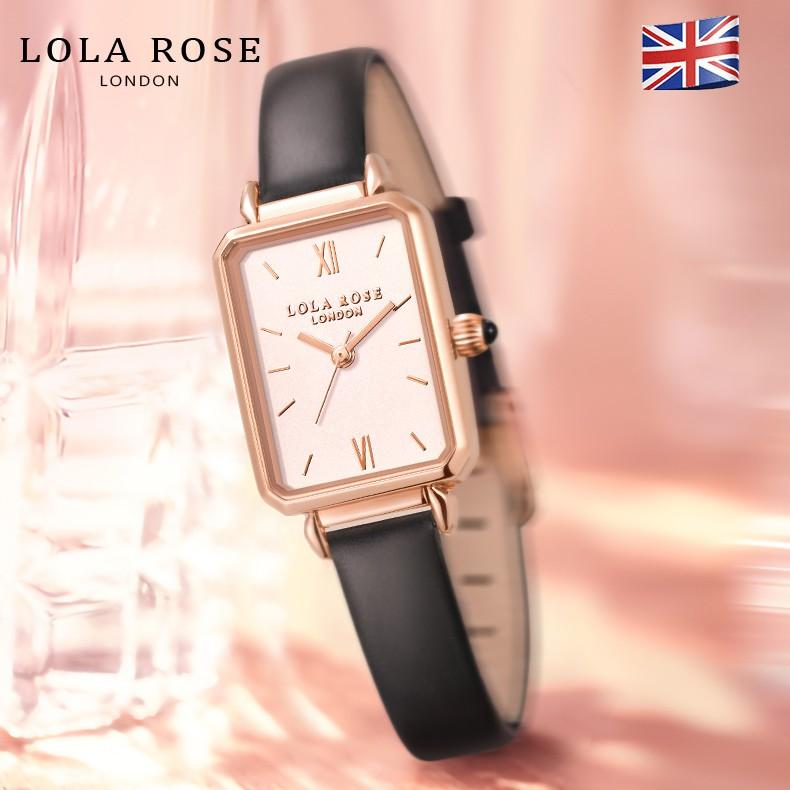 Đồng hồ nữ Lolarose mặt vuông màu champage tính tế sang trọng LR2134