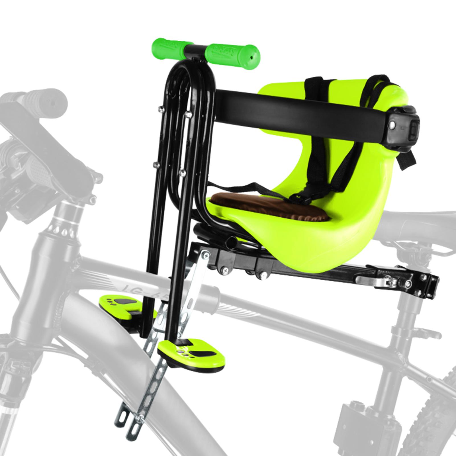 Kids Bike Safety Seat Children Cushioned Cycling Seat Front Mounted Child Bicycle Seat for 8 months to 4 years Old