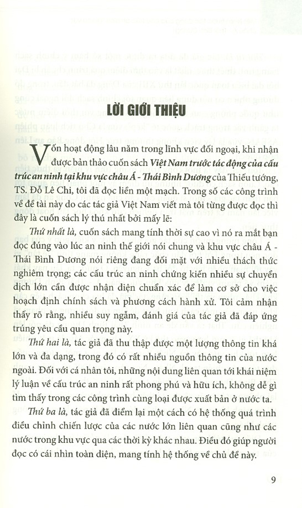 Việt Nam Trước Những Tác Động Của Cấu Trúc An Ninh Tại Khu Vực Châu Á - Thái Bình Dương