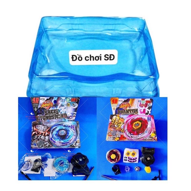 Đồ chơi sàn đấu và 2 con quay