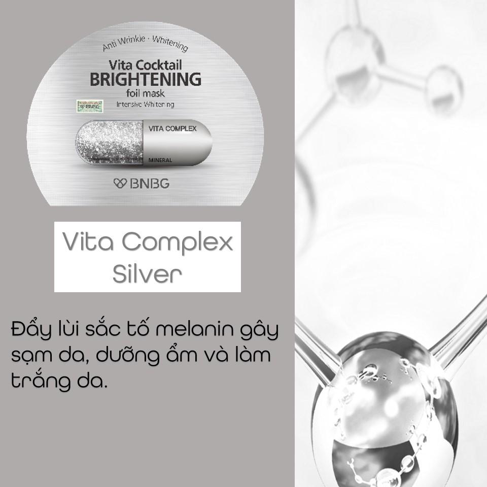 Combo 3 mặt nạ dưỡng da BNBG Vita Cocktail Foil Mask 30ml x 3