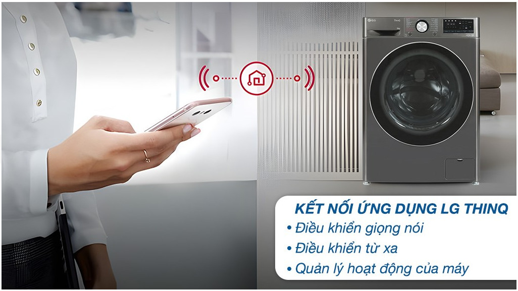 Máy giặt LG AI DD Inverter 10 kg FV1410S4B - Hàng Chính Hãng - Chỉ Giao Hà Nội