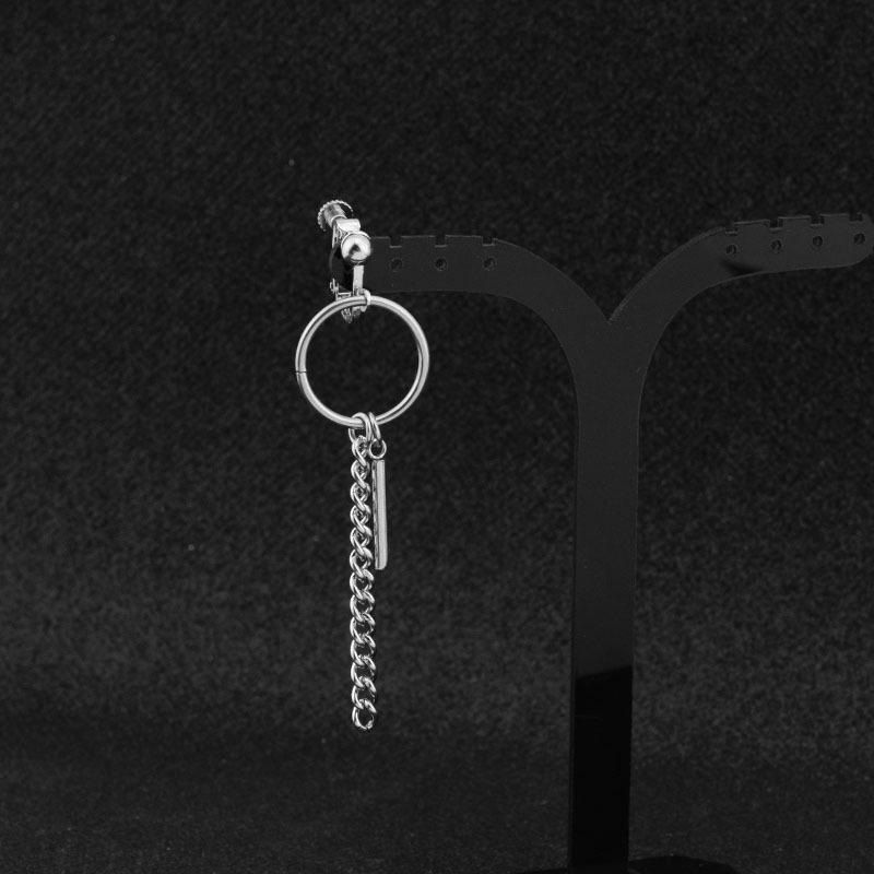 Khuyên tai Nam Nữ đẹp dây xích bông tai idol