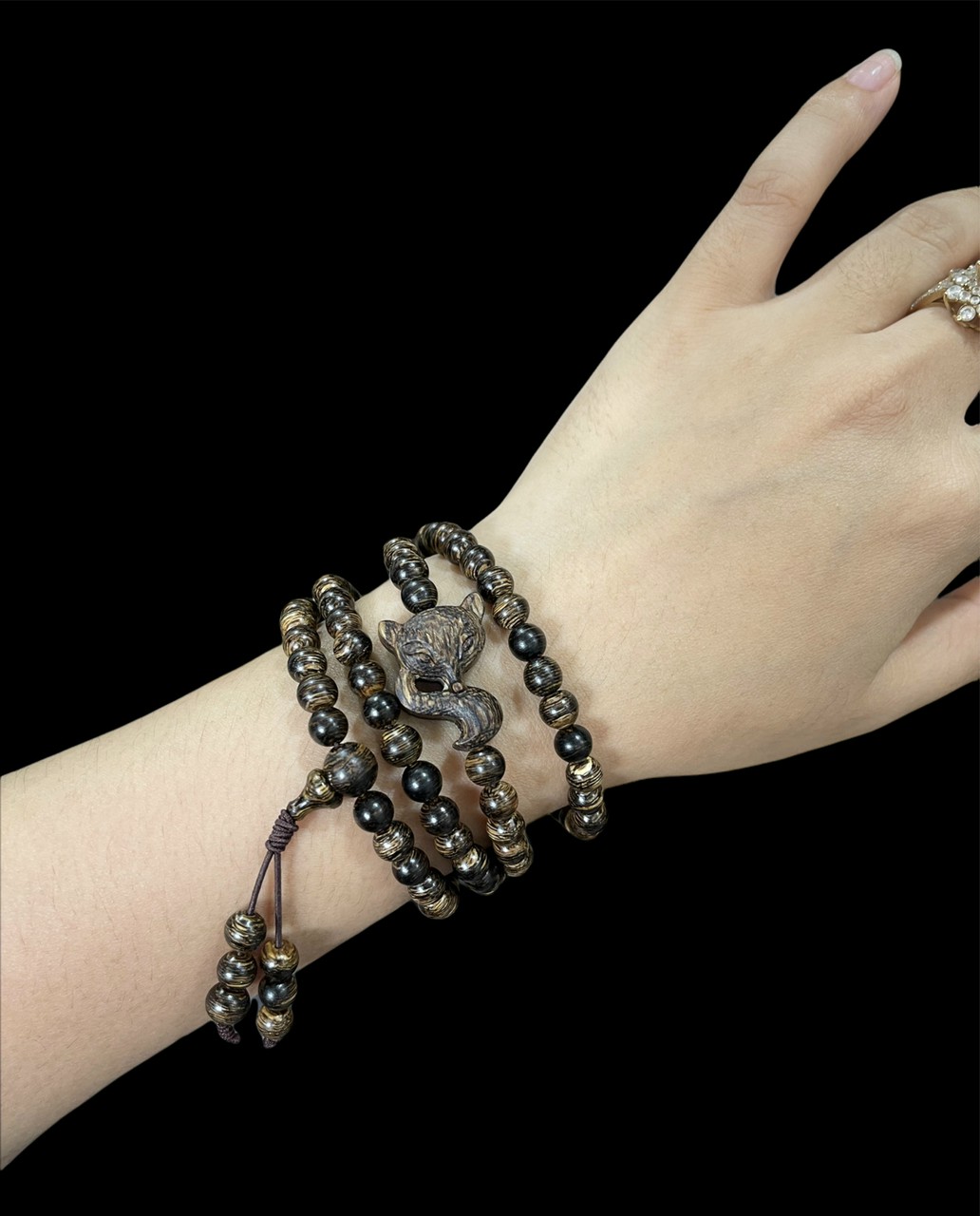 CHUỖI 108 HẠT TRẦM SÁNH MIX CHARM