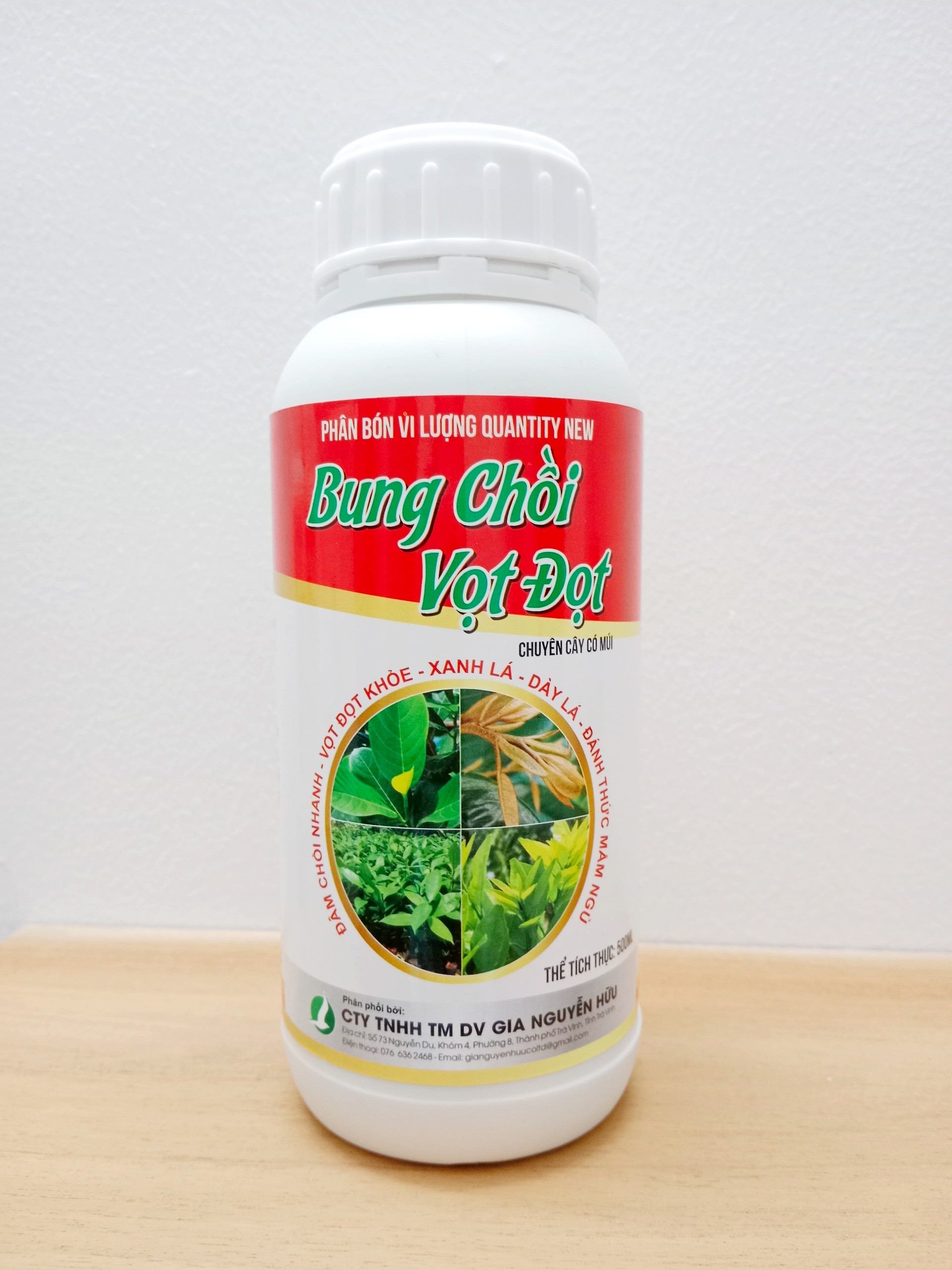 BUNG CHỒI VỌT ĐỌT CHAI 500ML - Đâm chồi mạnh, vọt đọt khỏe, ra nhiều đọt to và mập - Lá ra dày, mượt, phục hồi cây sau thu hoạch.