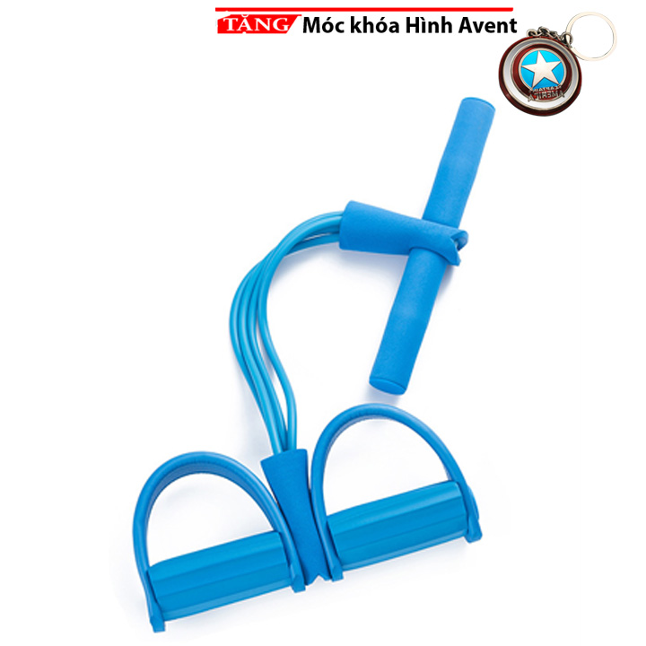 Dụng Cụ Tập Thể Dục Dây Cao Su Kéo Sợi Hiệu Qủa Dành Cho Vùng Lưng, Bụng SD9 Shalla Tặng móc khóa hình khiêng