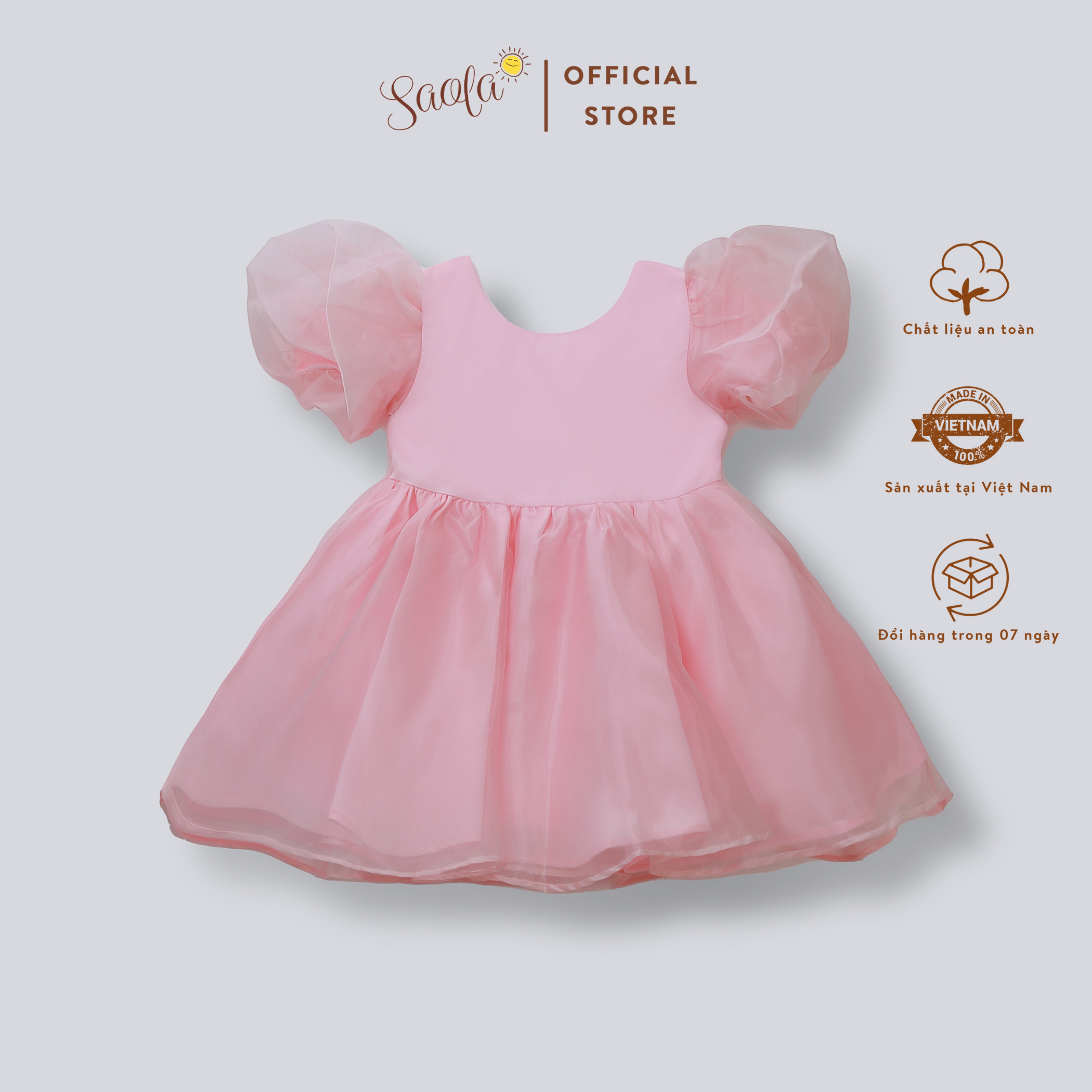 Đầm Công Chúa Tùng Xòe Bồng Bềnh Cho Bé Gái - SAOLA KIDS CLOTHING - DRP007