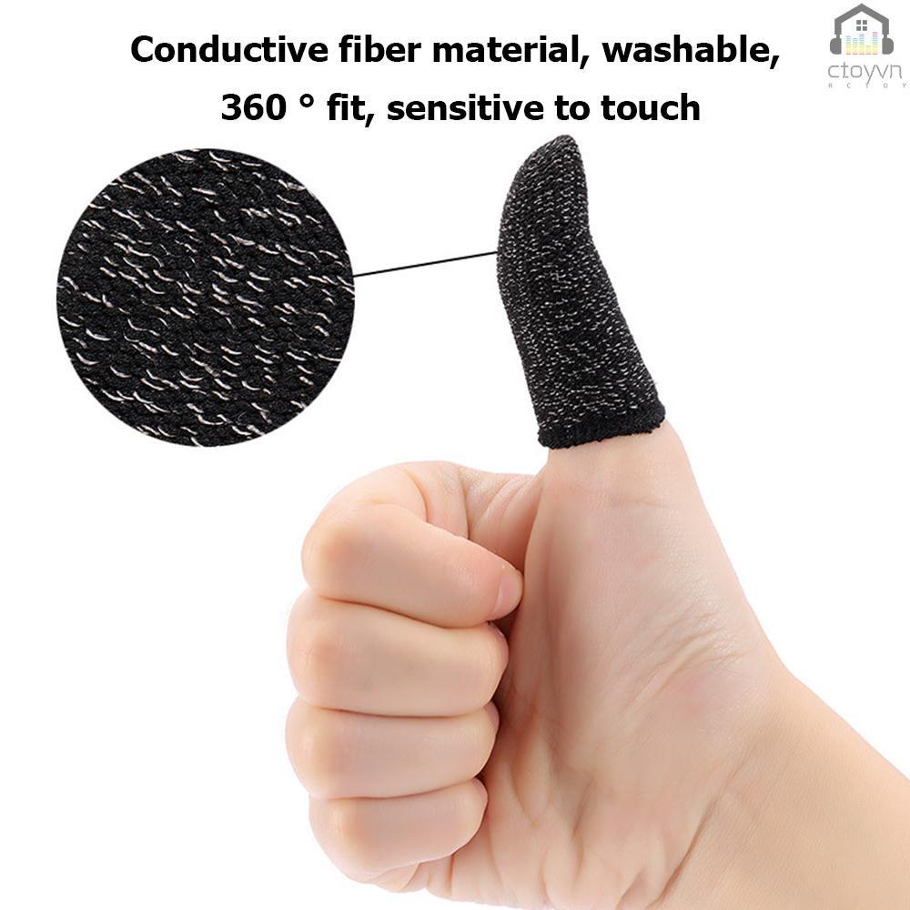 1 cặp bao ngón tay siêu mỏng chống mồ hôi chống tĩnh điện cho điện thoại/máy tính bảng