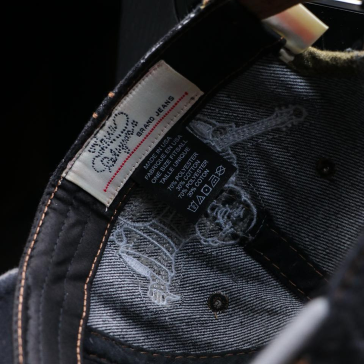 Nón kết, mũ lưỡi trai Ông Địa XXX phối vải jeans form đẹp thời trang đường phố