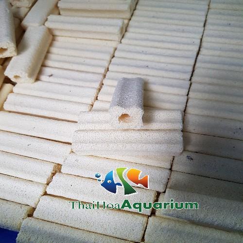 Thanh sứ lọc hoa mai vàng, muối tiêu cho bể cá, hồ koi