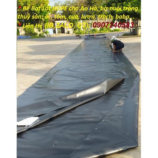 BẠT LÓT AO HỒ BỀN RẺ ĐẸP HDPE KHỔ RỘNG 5M