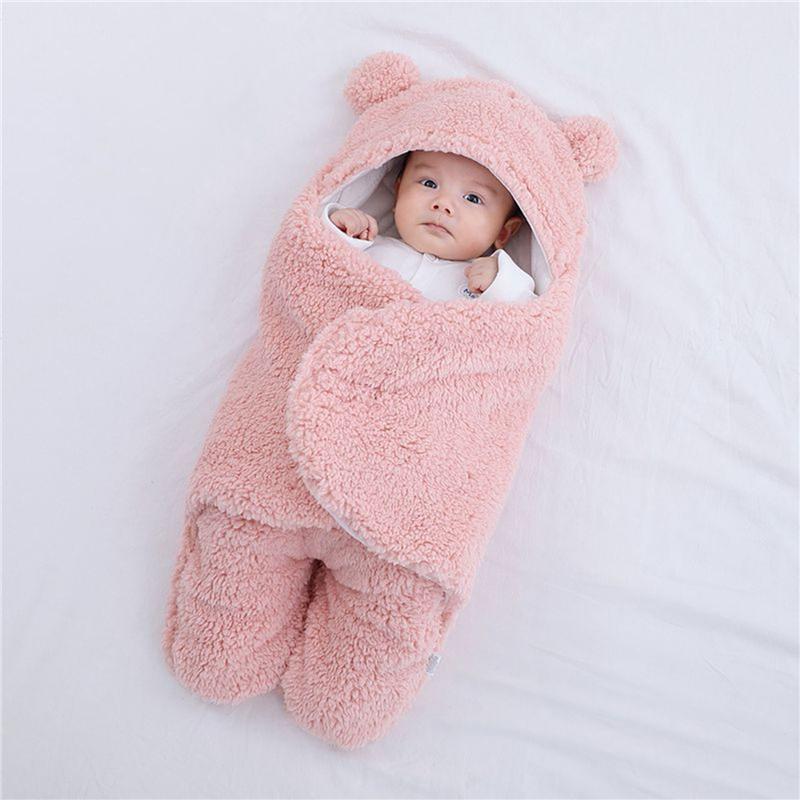 Mềm Mại Cho Bé Sơ Sinh Bọc Chăn Túi Ngủ Cho Bé Bao Da Cho Trẻ Sơ Sinh Sleepsack Thoải Mái Làm Dày Ủ Kén Cho Bé 0-9 tháng