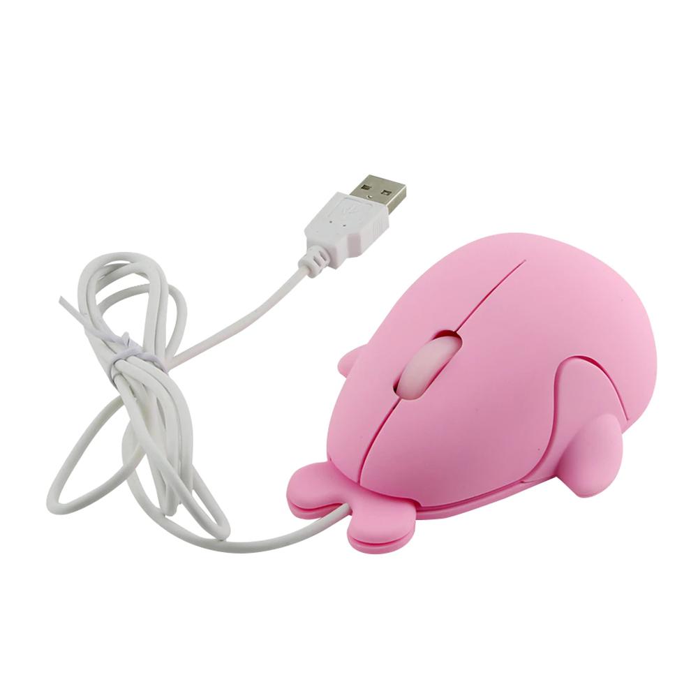 Dolphin Shape Wired Mouse Cute Mini Laptop Mouse 800 DPI Optical Sensor/3 Buttons/Ergonomic Design/USB Powered Computer