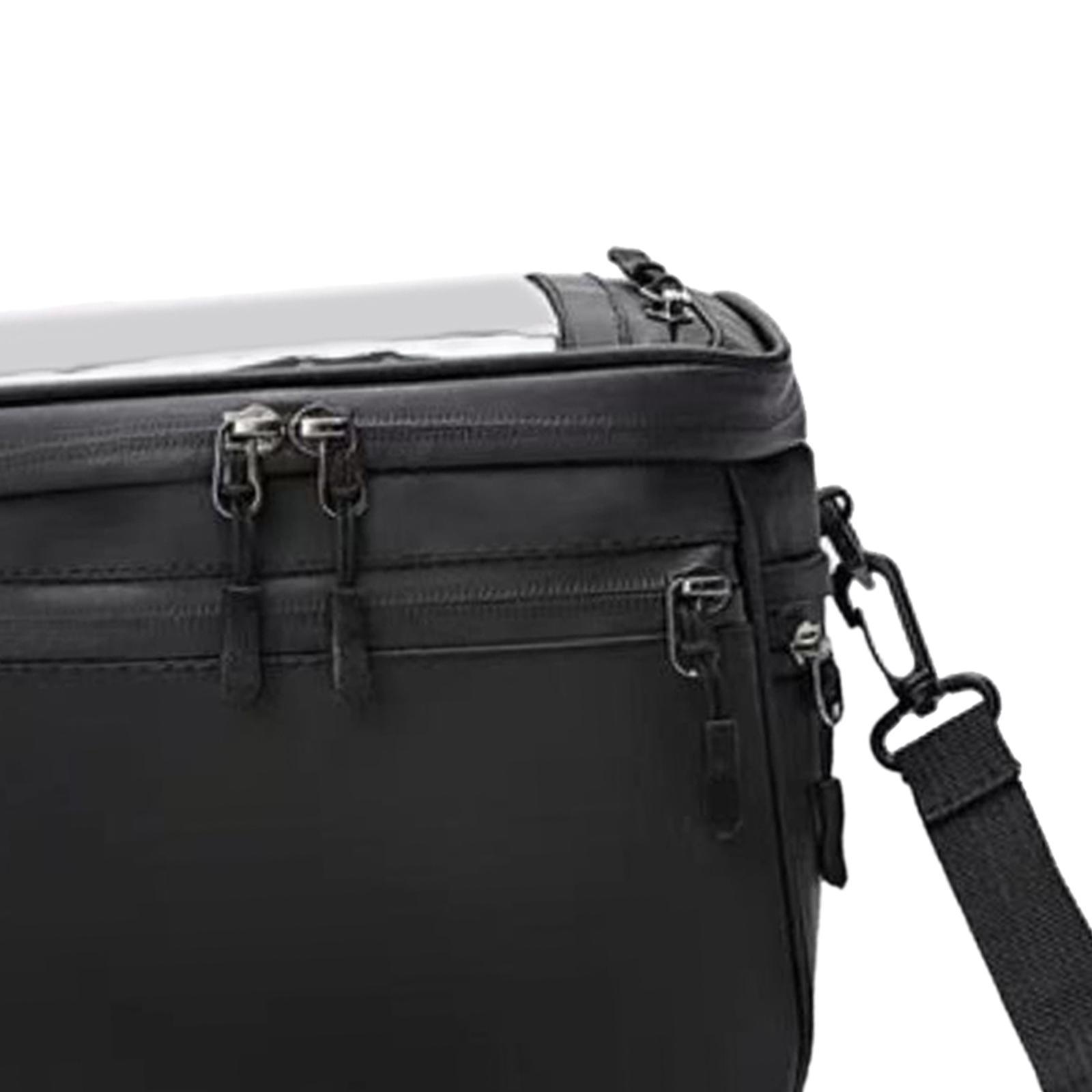 Bike Handlebar Bag Waterproof Front Bag Phone Bag with Touch Screen Shoulder Strap