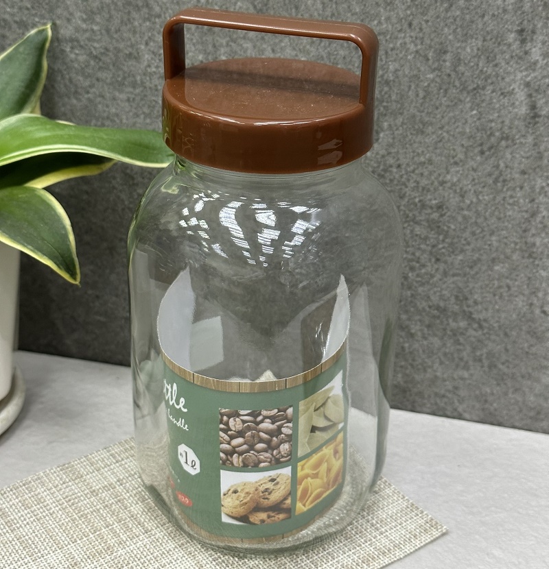 Chai thủy tinh có quai xách Echo Glass Bottle 1.0L - Hàng nội địa Nhật Bản nhập khẩu chính hãng