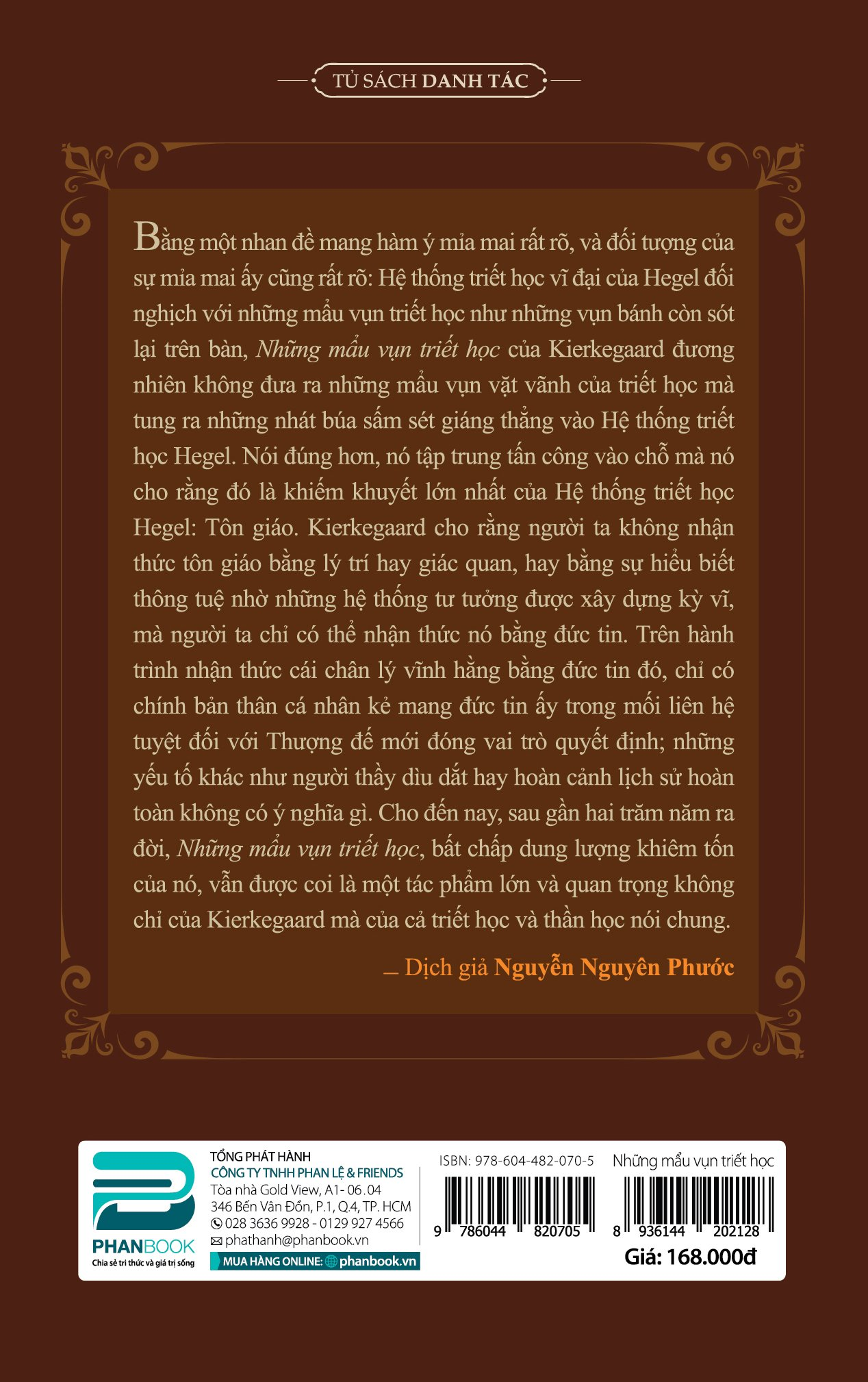 Những mẩu vụn triết học - Tiểu luận triết học nổi tiếng của Soren Kierkegaard